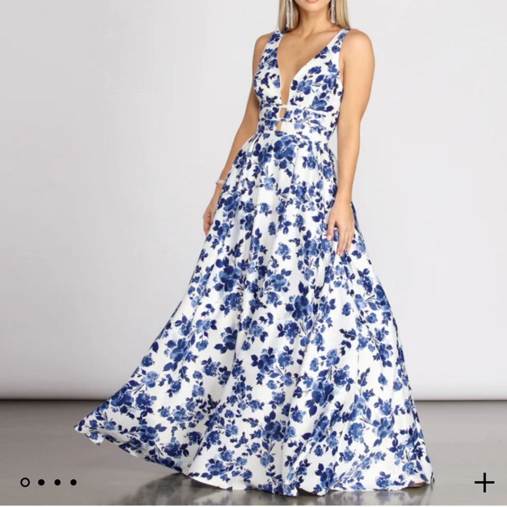 Satin ball gown